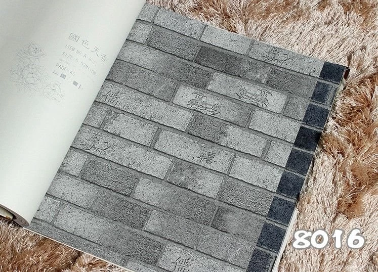 Modern Rustic Brick Stone Wallpapers For Living Room Chinese Retro ...