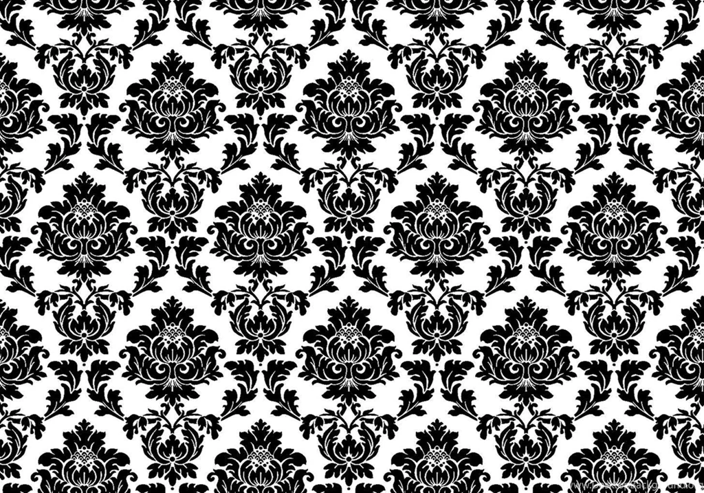 Damask Black And White Wallpapers