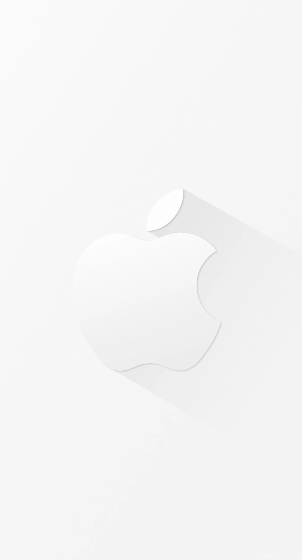 Cool White Apple Logo