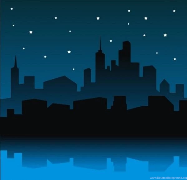City Skyline Night Scene Vector Backgrounds Backgrounds Free Download