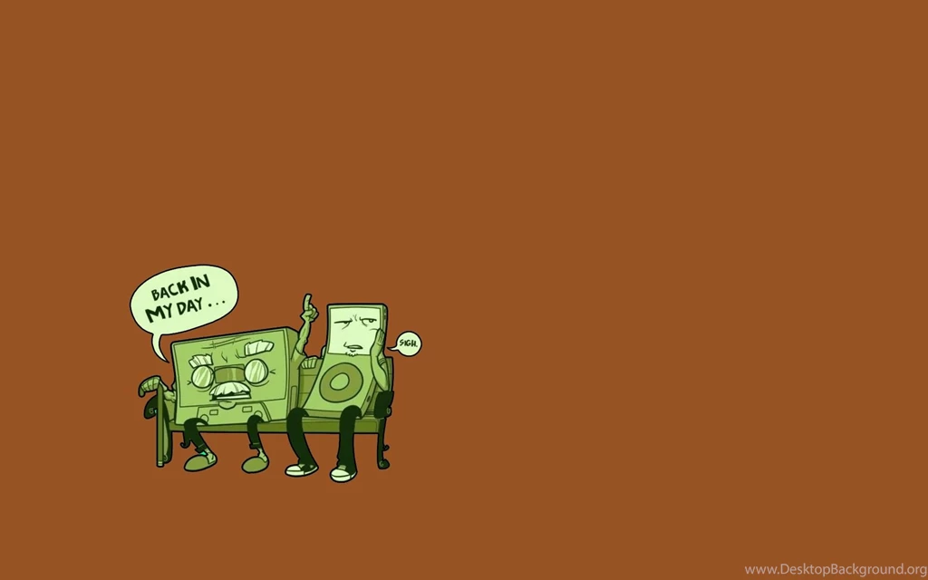 Minimalistic Back Futuristic Old IPod Cassette Funny Classic ...