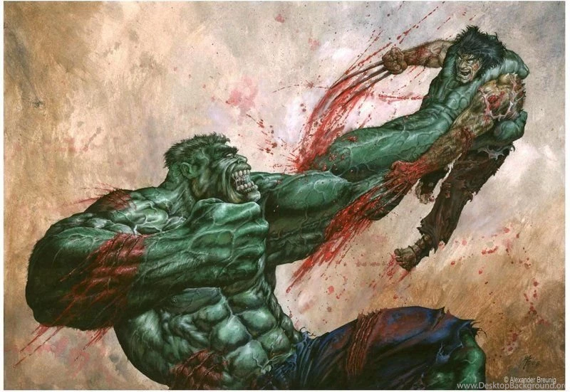 00 Hulk Vs Wolverine By Bushande On DeviantArt