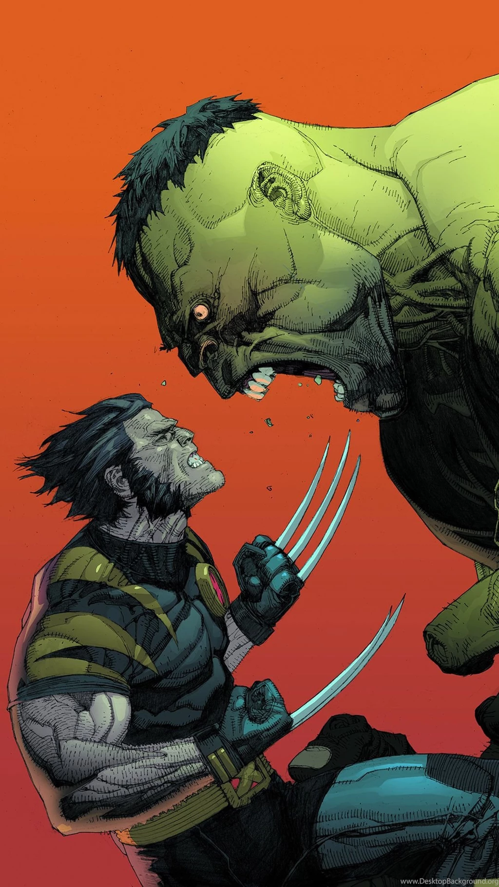 Hulk Vs Wolverine Mobile Wallpapers 20652