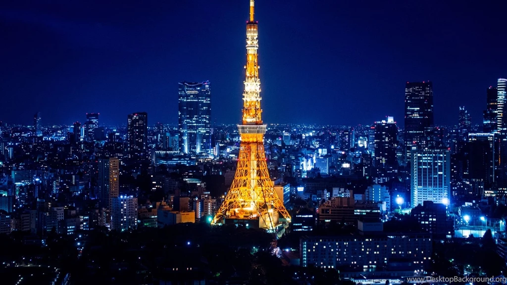 Tokyo Tower At Night Mac Wallpapers Download