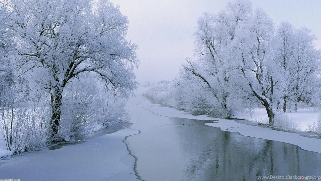 Wonderful River Winter Wallpapers Free Download