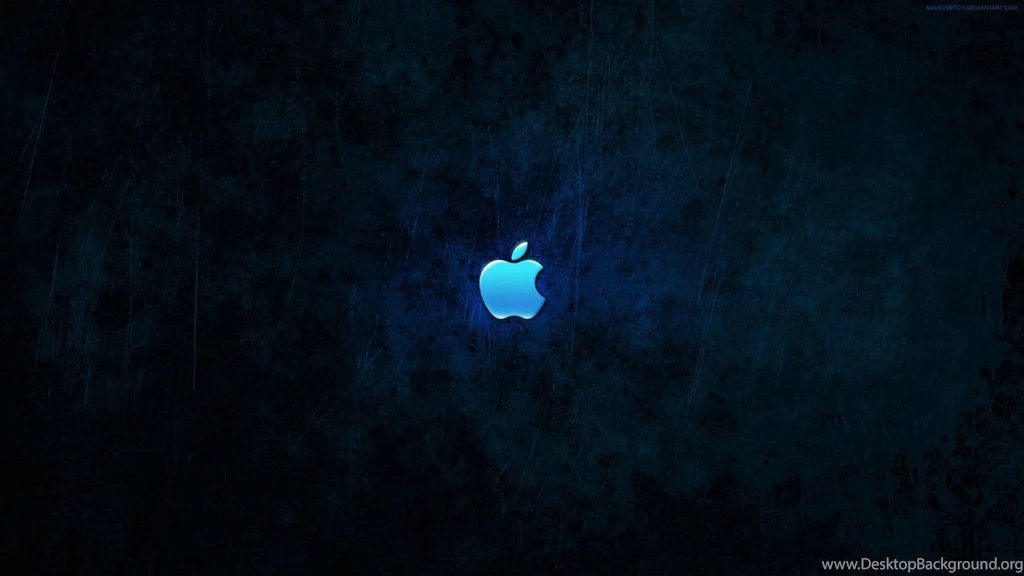 Blue Dark Apple Inc_ iMac Mac Logos Wallpapers