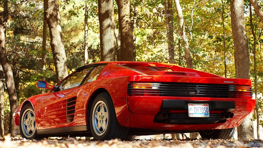 Download Wallpapers Ferrari Testarossa In The Wood (1920 X 1080 ...