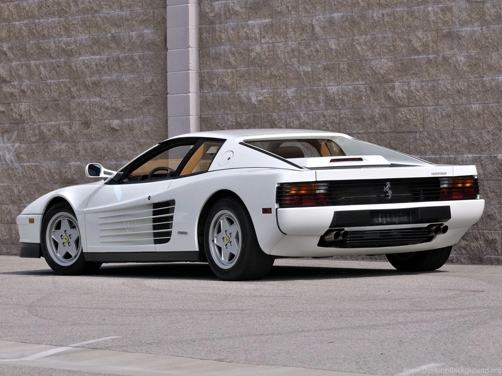 White Ferrari Testarossa Wallpapers   Image