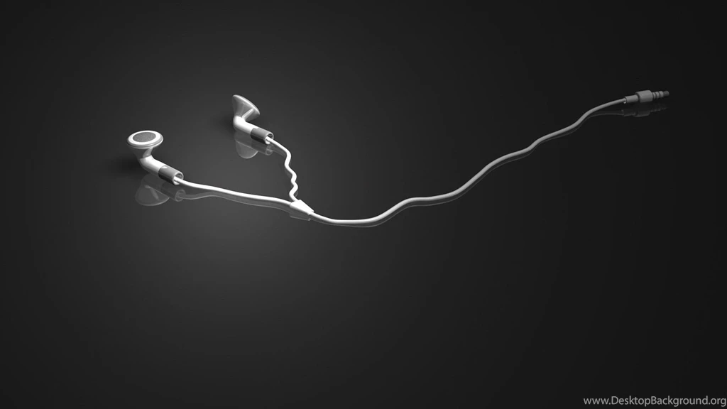 Earphones Grey Backgrounds Wallpapers