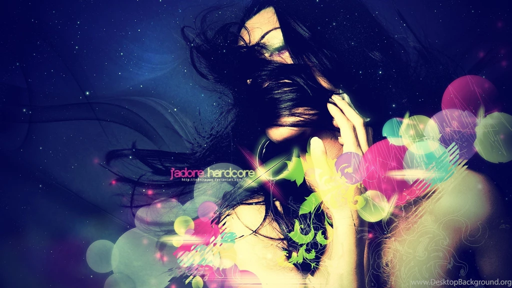 Download Wallpapers 3840x2160 Girl, Face, Hair, Multicolored ...