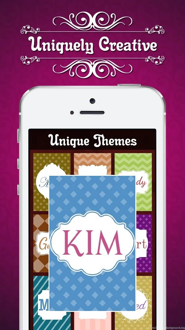 Make Monogram Wallpapers   DIY Designer Backgrounds Creator With ...