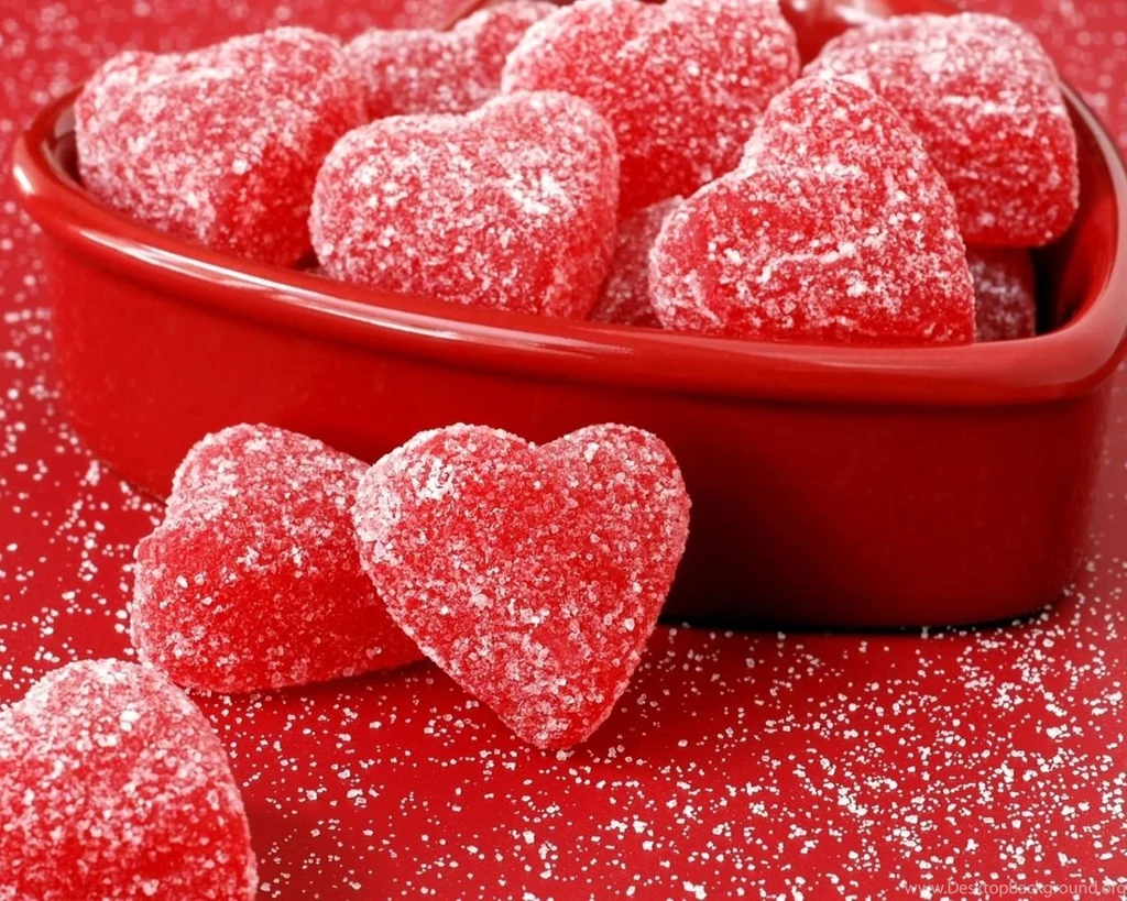 1280x1024 Jujube, Heart, Love, Candied Fruit Jelly Heart, Sweet ...