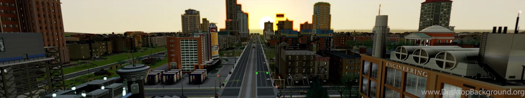 SimCity – Triple Monitor Wallpapers
