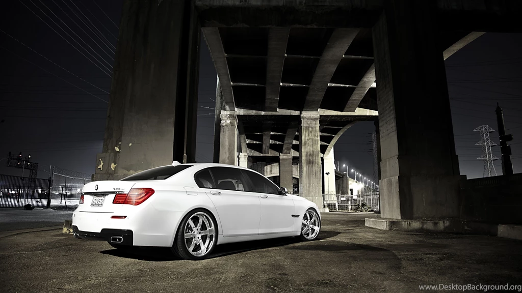 Download Wallpapers 3840x2160 Bmw 7, 750li, White, Rear View 4K ...
