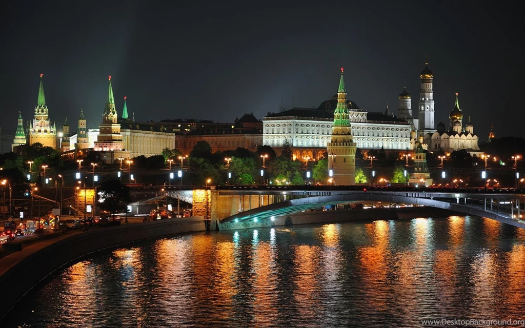 Moscow At Night HD   Bing Images
