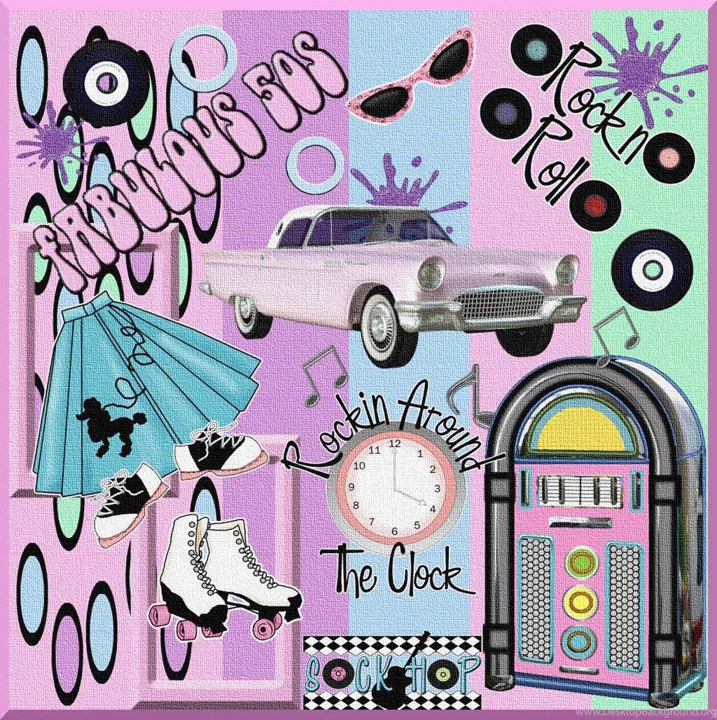 Back To The 50's Scrapbook Flair Challenges