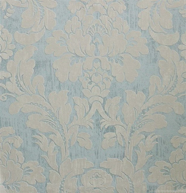Everlasting Pastel Blue Wallpapers R2673, Double Roll Victorian ...