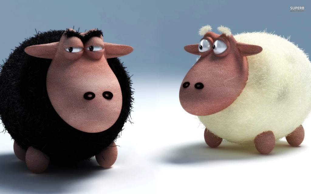 Black And White Sheep Wallpapers   Digital Art Wallpapers