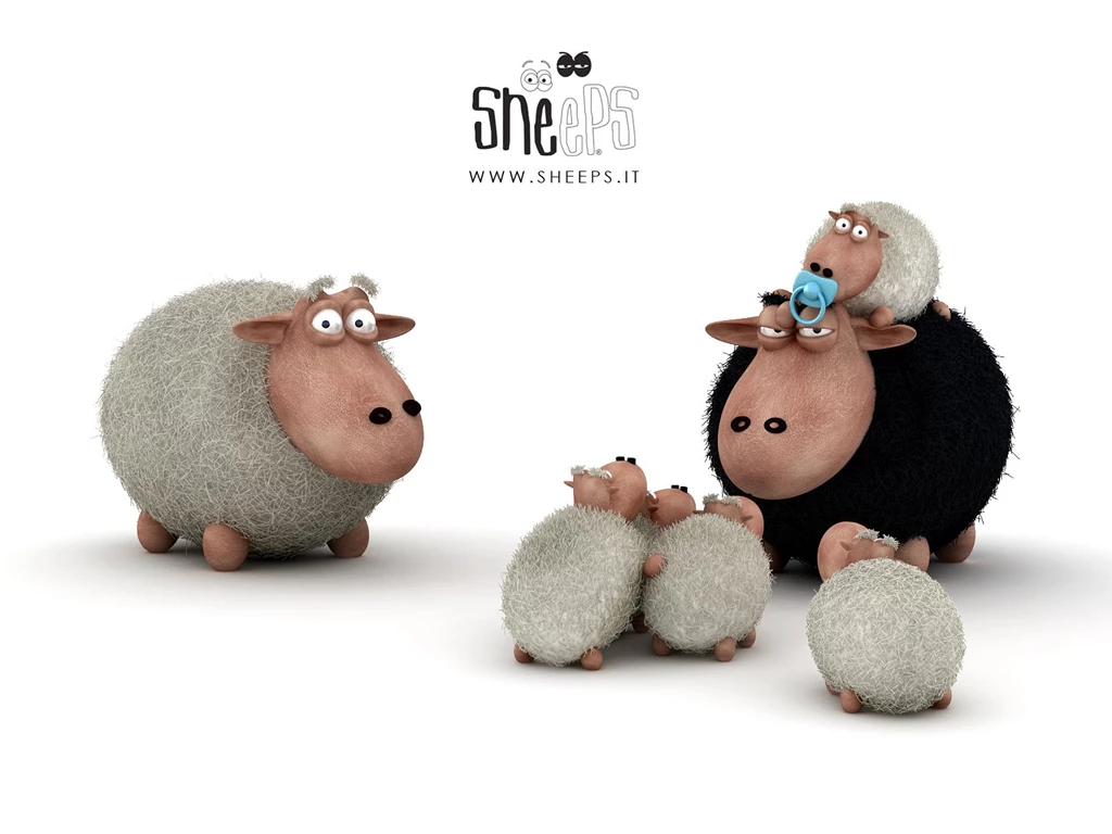 Sheep Love Family Wallpapers HD 197