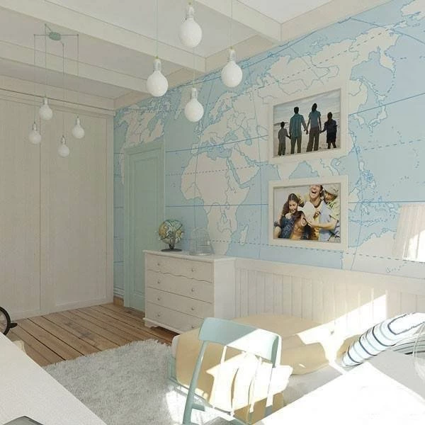Modern wallpaper kids room design ideas 41.jpg