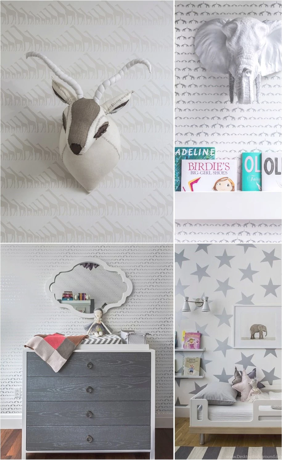 Ebabee Likes:Modern Metallic Wallpapers For Kids...