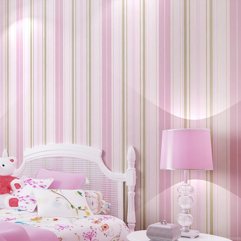 New Product Modern Simple Vertical Stripe Kids Wallpapers Living ...