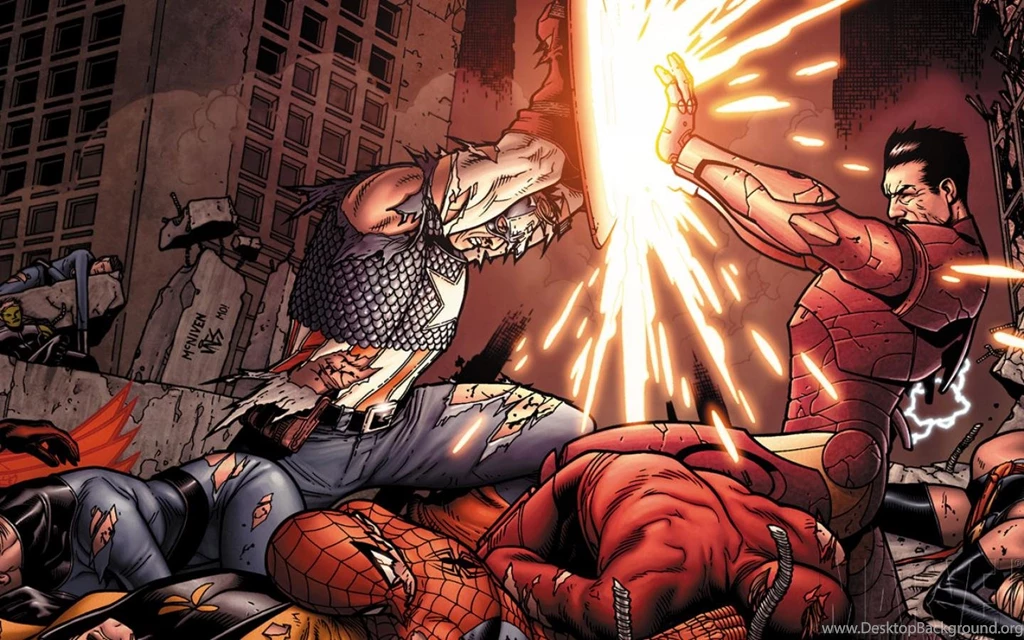 Captain America Iron Man Marvel Comics Wallpapers (