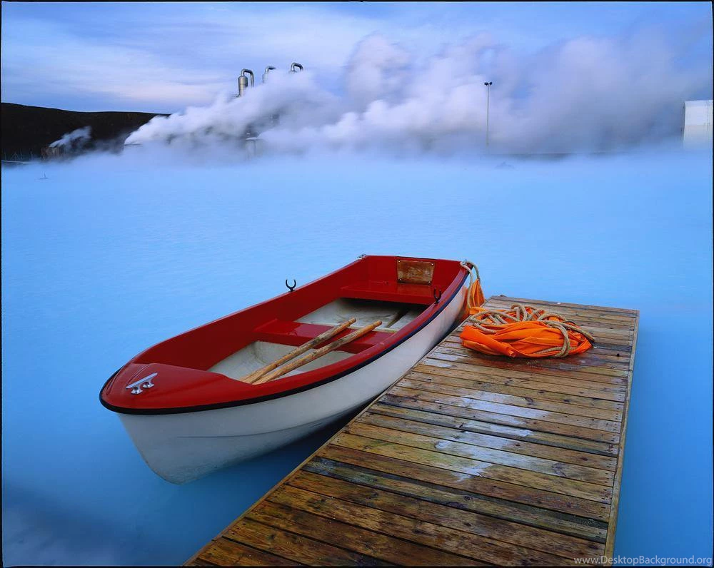 Iceland Blue Lagoon Winter Wallpaper.