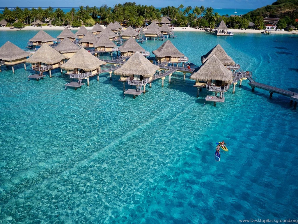 Clear Blue Lagoon And Water Villas >> HD Wallpaper, Get It Now!