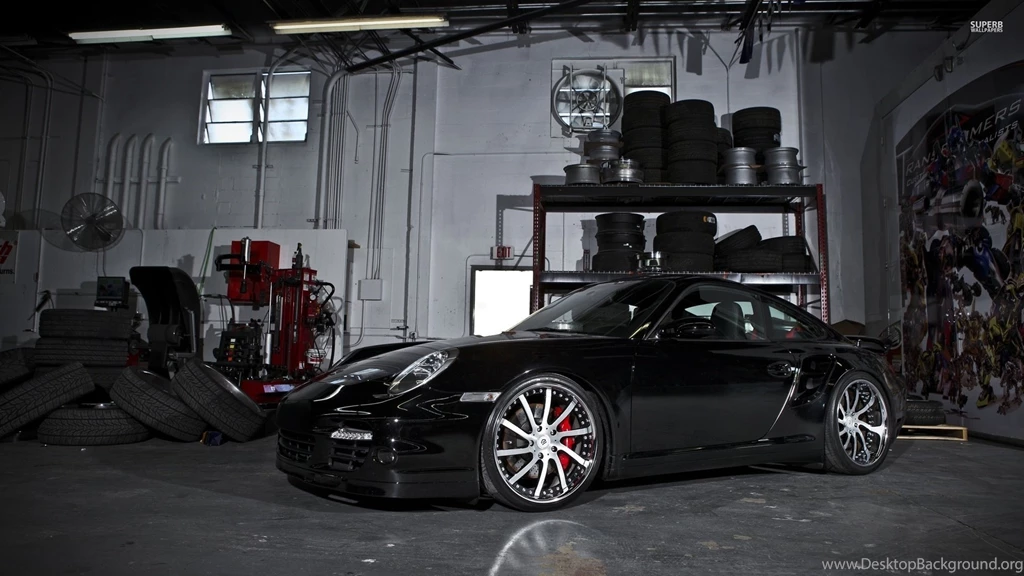Black 2011 Porsche 911 Carrera In A Garage Wallpapers   Car ...
