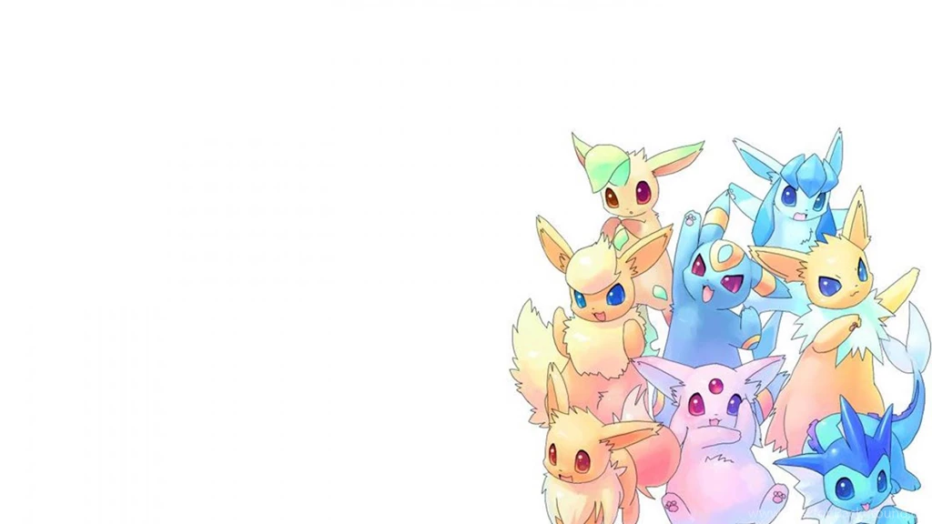 Eevee Espeon Flareon Glaceon Jolteon Wallpapers (