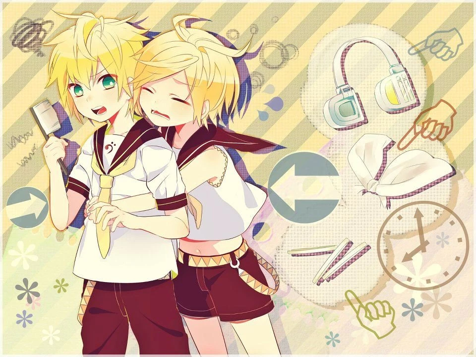 Rin & Len Rin And Len Kagamine Wallpapers (35230159) Fanpop