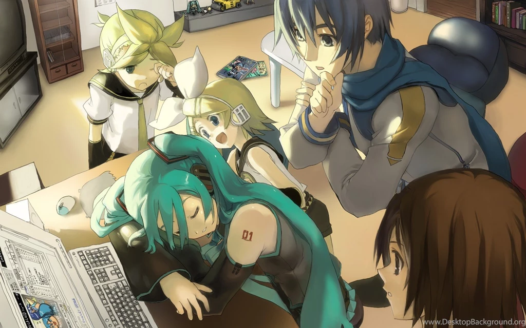 Vocaloid, Hatsune Miku, Kagamine Rin, Kagamine Len, Meiko ...