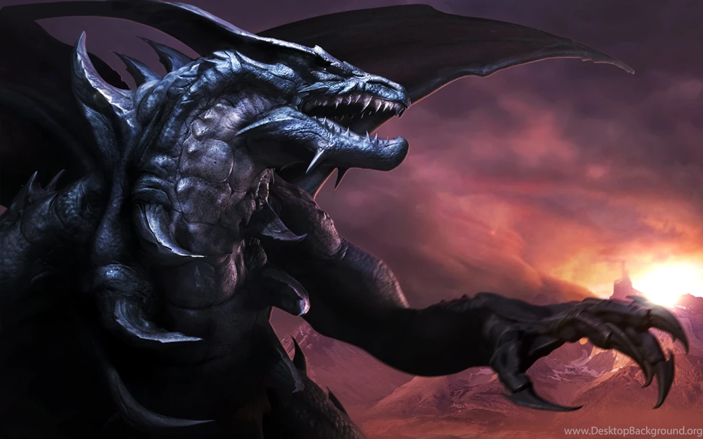 28 Most Awesome Black Dragon Conceptual Art In HD