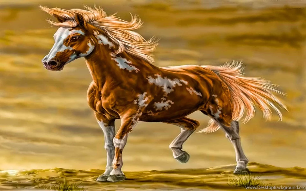 Digital art paint horse hd wallpapers cool desktop background images widescreen.jpg
