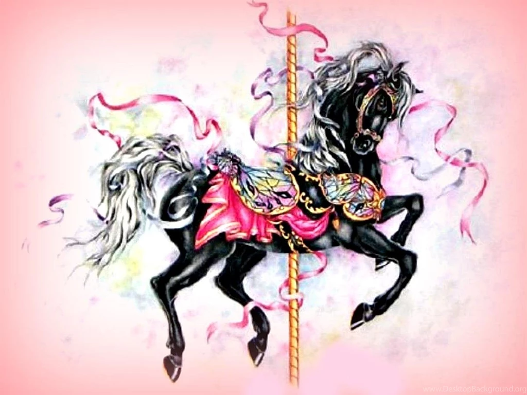 Groovey Carousel Horse (