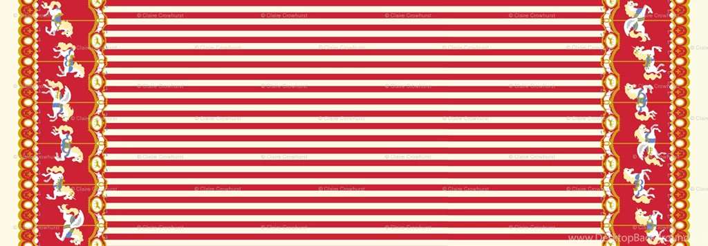 Carousel Border Print 2 Fabric   Tenderlovingclaire   Spoonflower