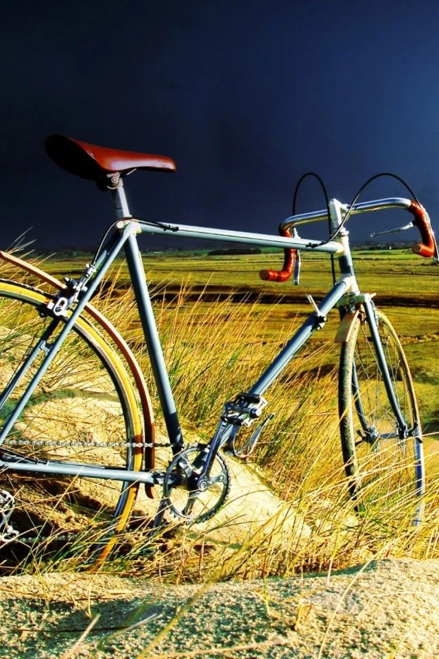Vintage Bicycle In The Storm Mobile Wallpapers Mobiles Wall