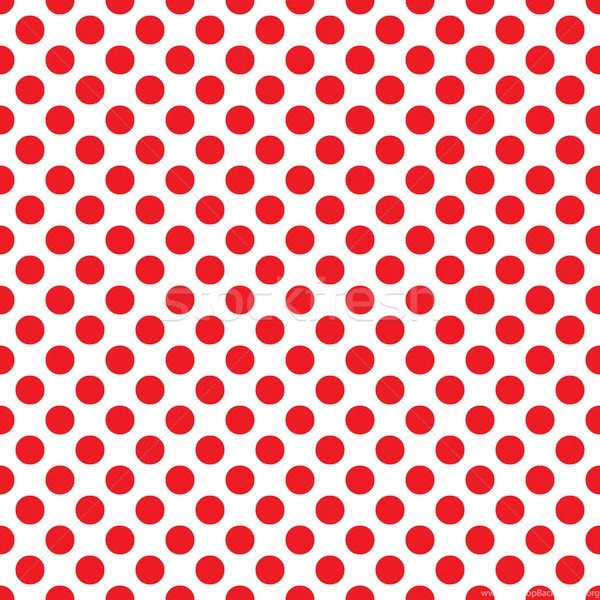 Red Dots On White Background, Beautiful Seamless Vector Polka Dots ...