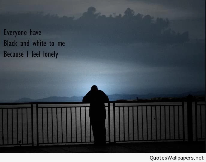 Lonely Wallpaper With Quote Jpg Desktop Background