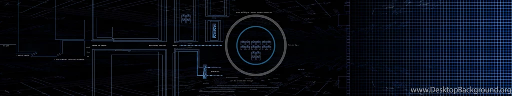 Tron Based Triple monitor Background. Work In Progress. : Backgrounds