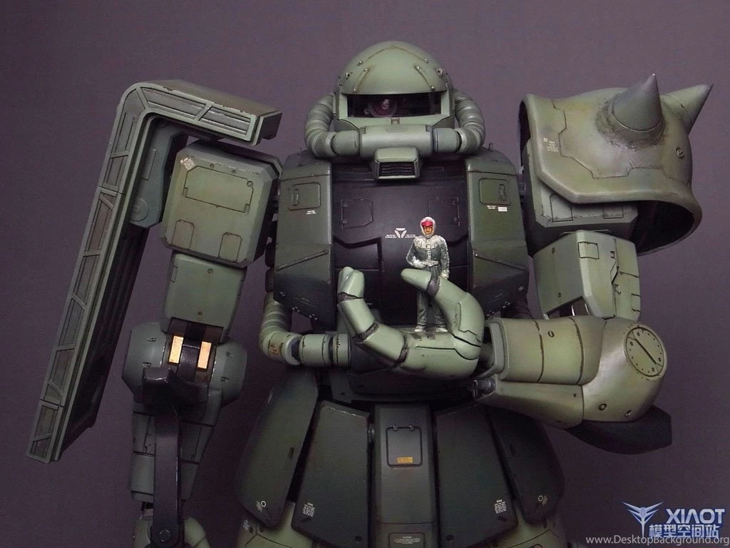 1/48 Mega Size Model Zaku II: Assembled, Painted/Weathered ...