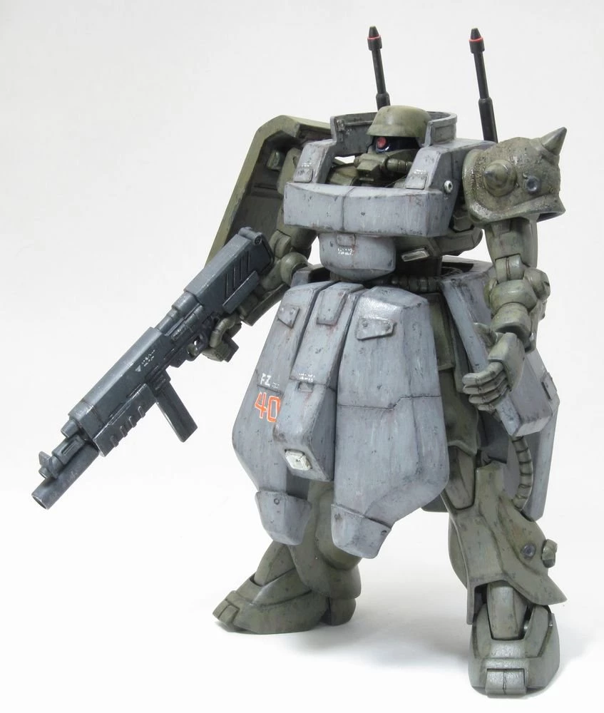 1/144 Zaku II FZ: Custom Work. Painted Build. Weathered ...