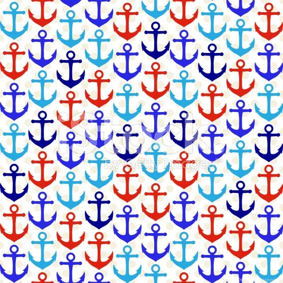 Seamless Tileable Nautical Themed Vector Backgrounds Or Wallpapers ...