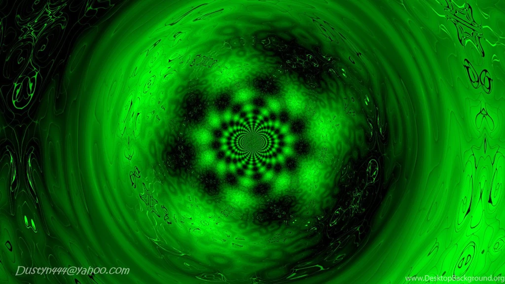 Wallpapers Green Dragon Spiral Vortex In 1366x768