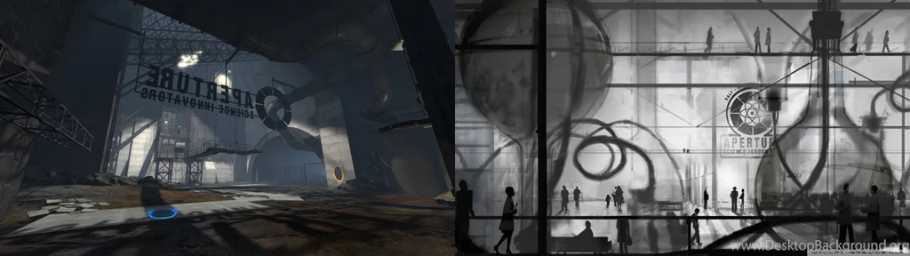 Portal HD Desktop Wallpapers : High Definition : Dual Monitor