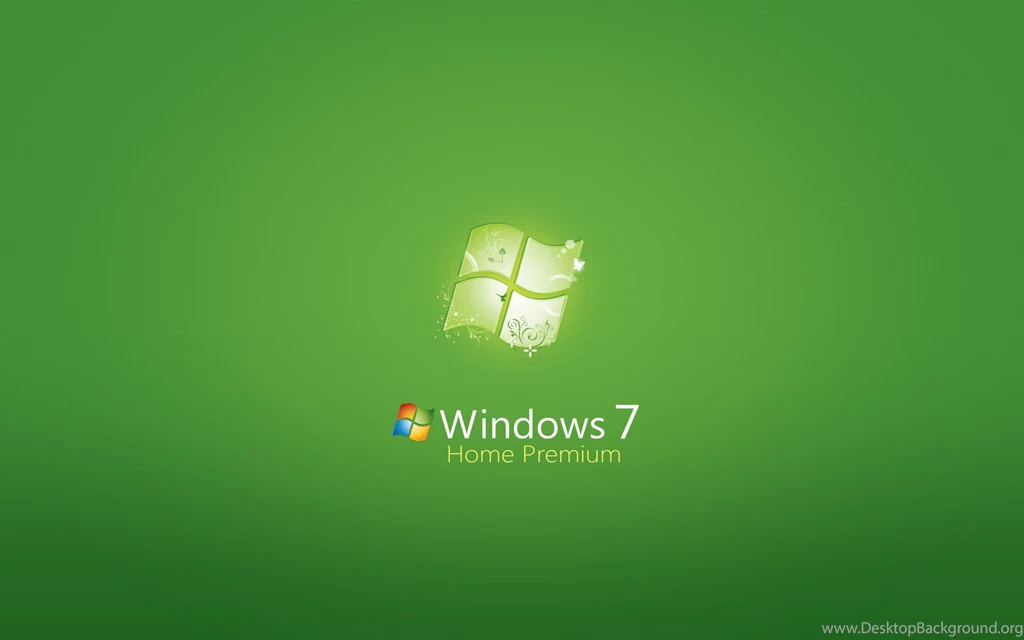 Green Colour Backgrounds Windows Seven