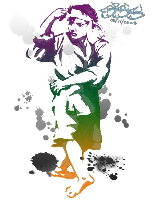 Pencak Silat Practice Drawing By Evidence On Artician