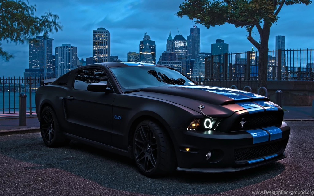 Ford Mustang 2014 Black Wallpaper.
