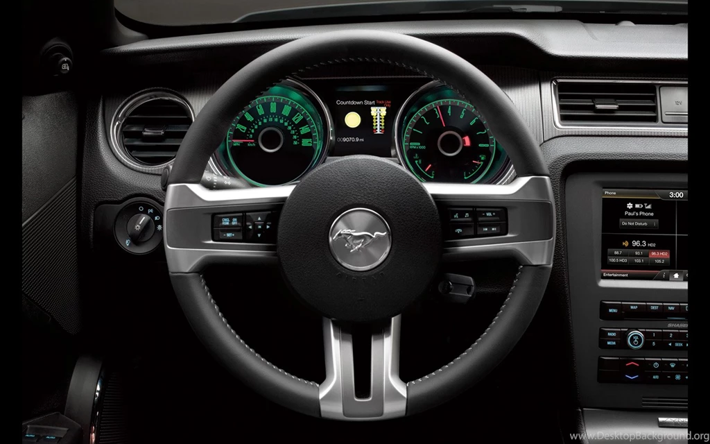 2014 Ford Mustang Interior Steering Wheel 1440x900 Wallpapers